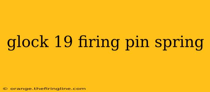 glock 19 firing pin spring