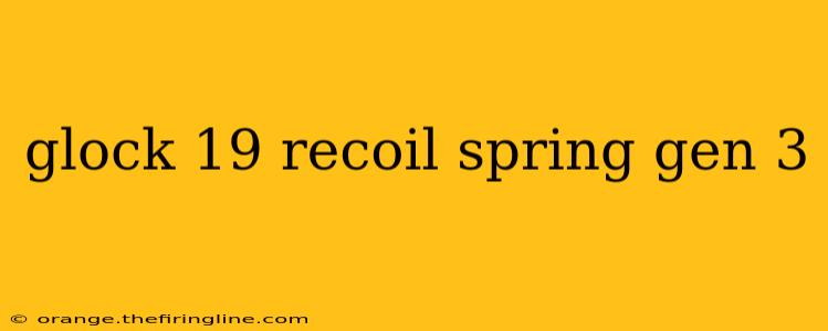 glock 19 recoil spring gen 3