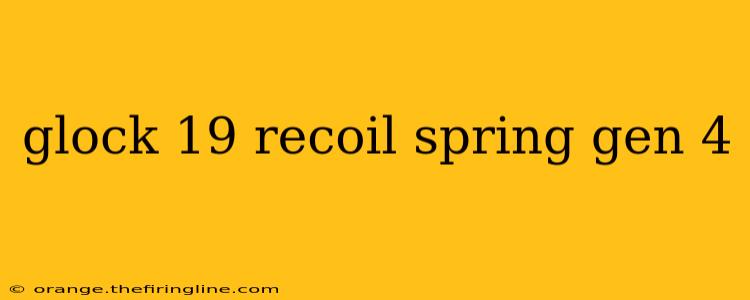 glock 19 recoil spring gen 4