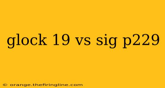 glock 19 vs sig p229