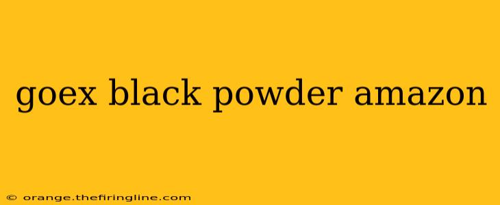 goex black powder amazon