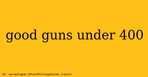 good guns under 400