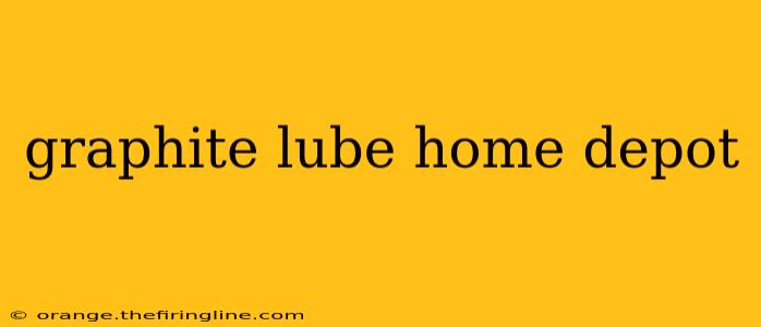 graphite lube home depot