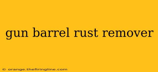 gun barrel rust remover