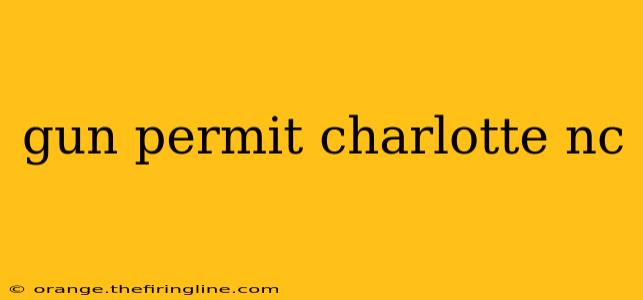 gun permit charlotte nc