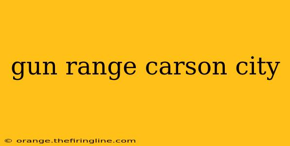 gun range carson city