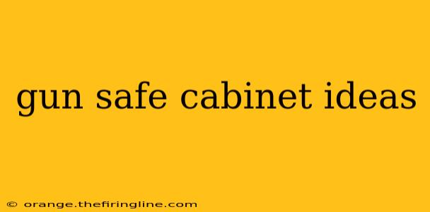 gun safe cabinet ideas