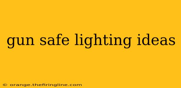 gun safe lighting ideas