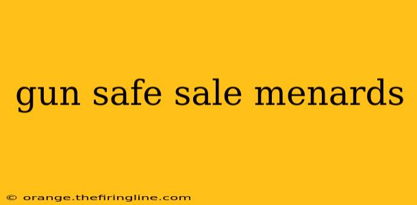 gun safe sale menards