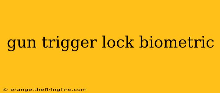 gun trigger lock biometric