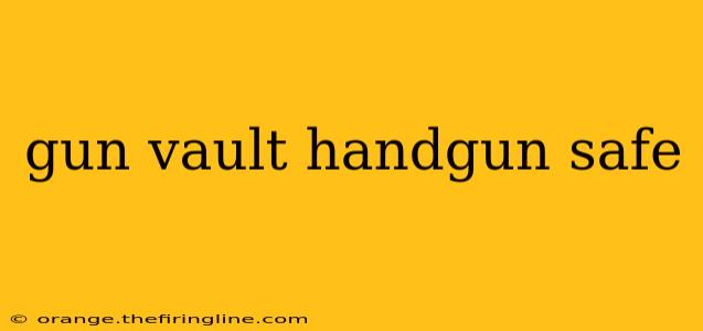 gun vault handgun safe