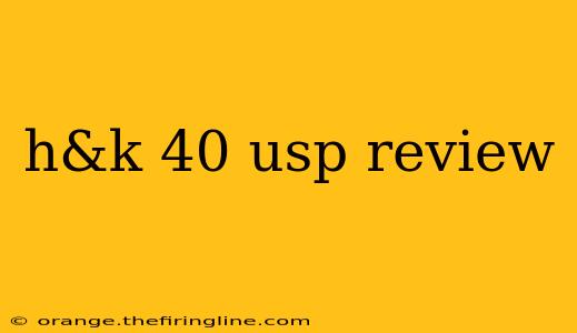 h&k 40 usp review