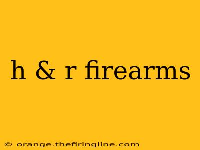 h & r firearms