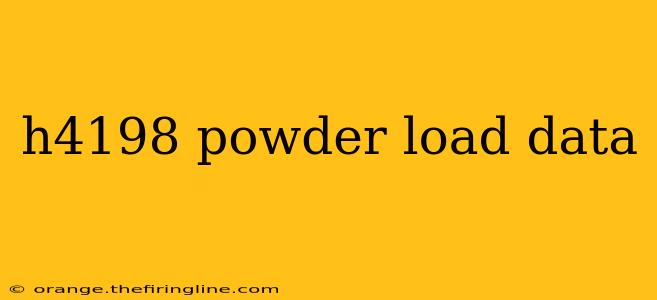 h4198 powder load data