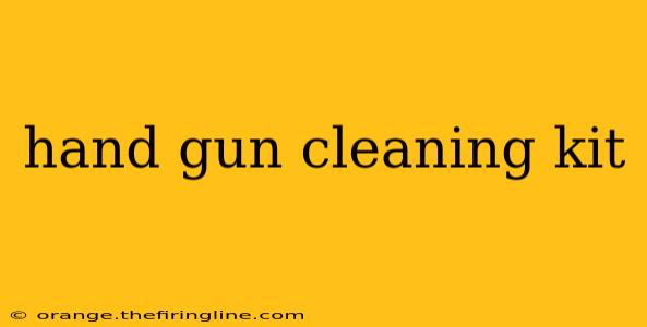 hand gun cleaning kit