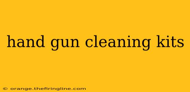 hand gun cleaning kits