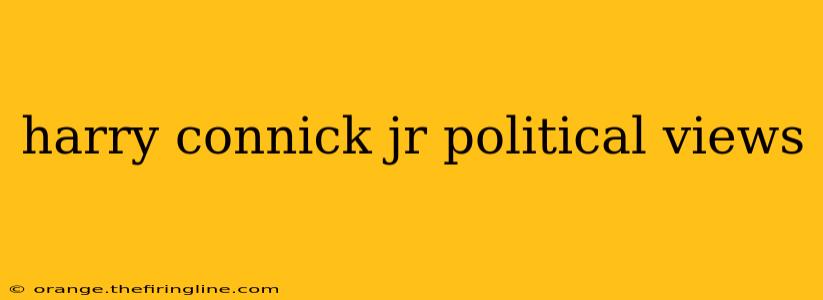 harry connick jr political views