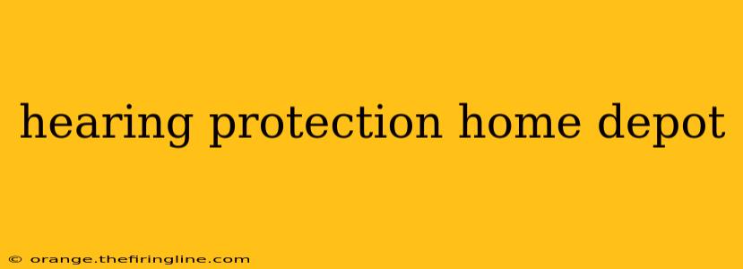 hearing protection home depot