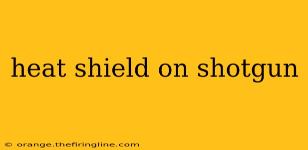 heat shield on shotgun