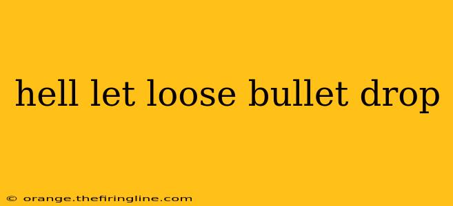 hell let loose bullet drop