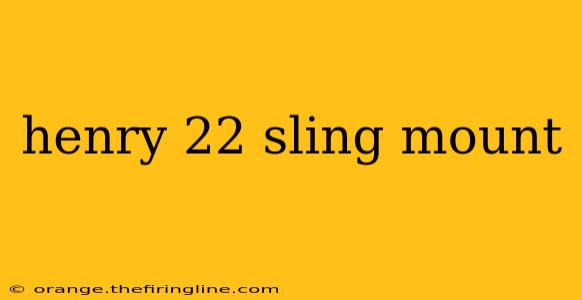 henry 22 sling mount