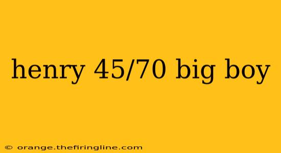 henry 45/70 big boy