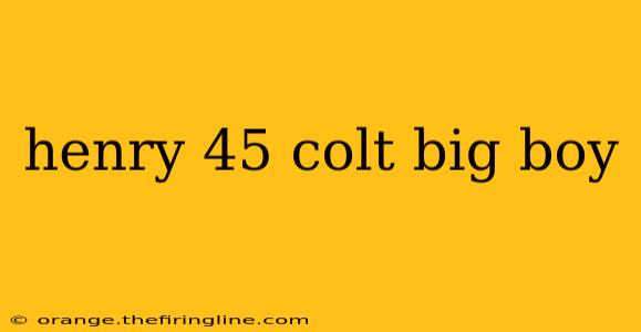 henry 45 colt big boy