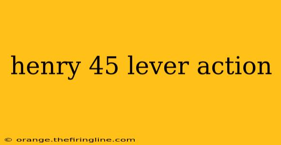 henry 45 lever action