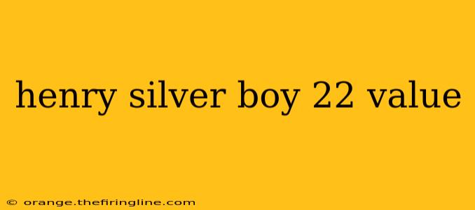 henry silver boy 22 value