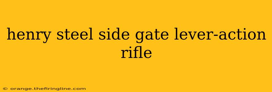 henry steel side gate lever-action rifle