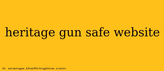 heritage gun safe website