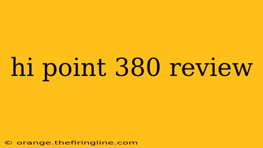 hi point 380 review