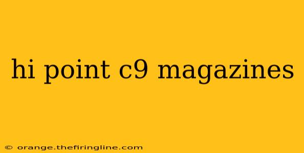 hi point c9 magazines