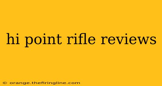 hi point rifle reviews