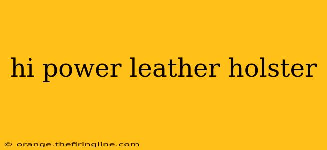 hi power leather holster