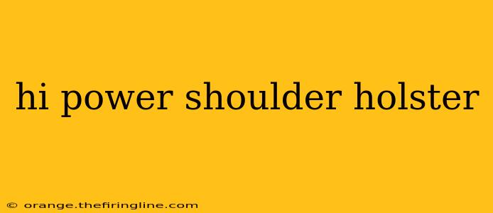 hi power shoulder holster