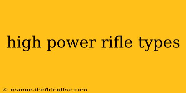 high power rifle types