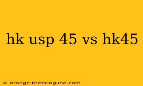 hk usp 45 vs hk45