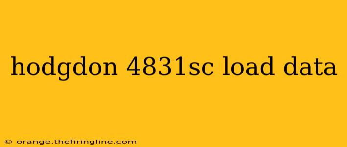 hodgdon 4831sc load data