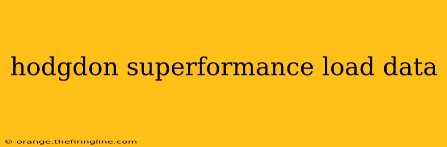 hodgdon superformance load data