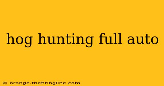 hog hunting full auto