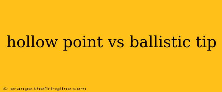 hollow point vs ballistic tip