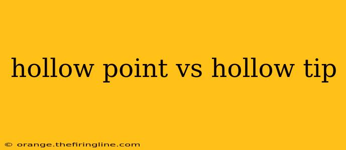 hollow point vs hollow tip