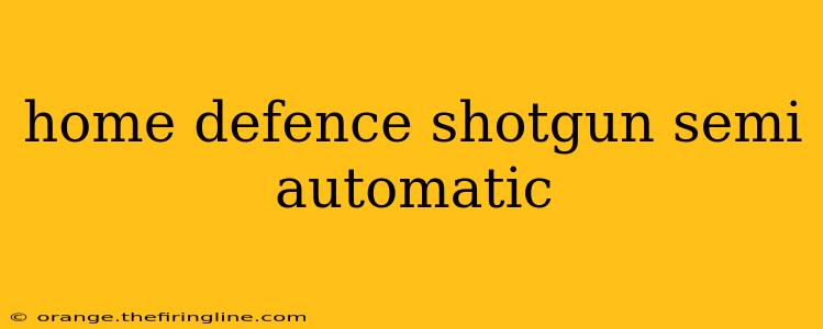 home defence shotgun semi automatic