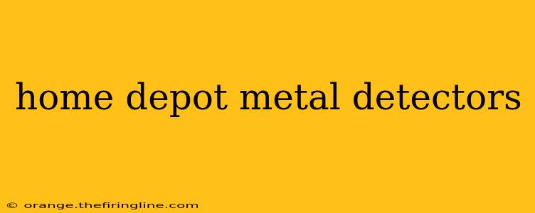 home depot metal detectors