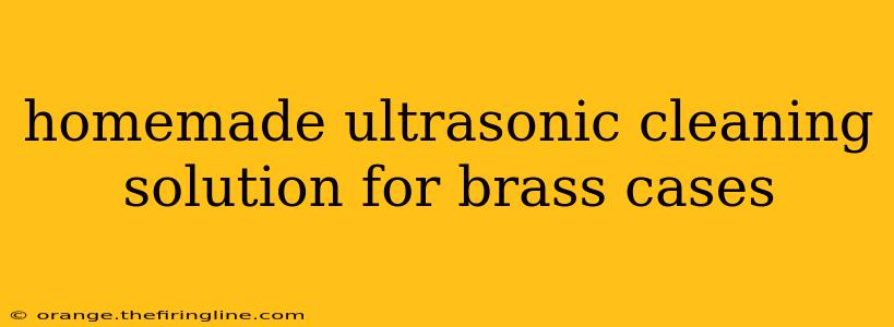 homemade ultrasonic cleaning solution for brass cases