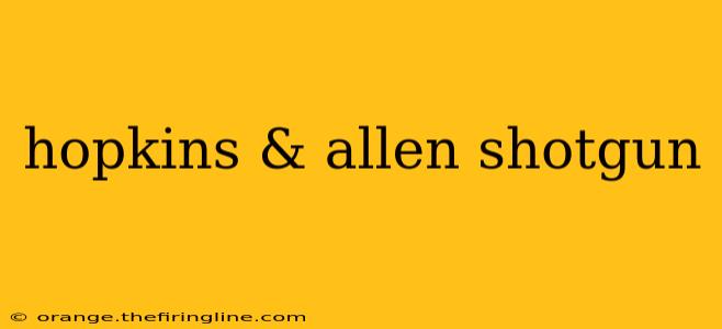 hopkins & allen shotgun