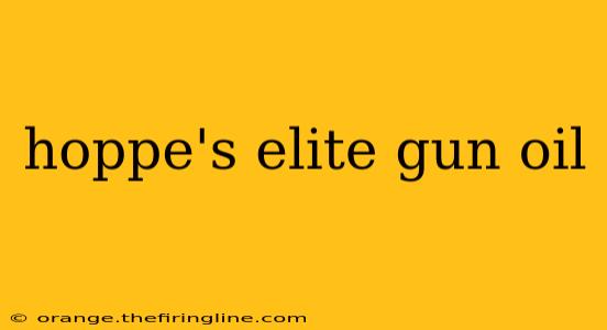 hoppe's elite gun oil