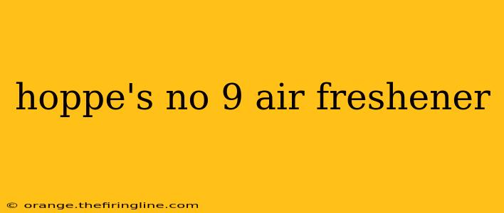 hoppe's no 9 air freshener