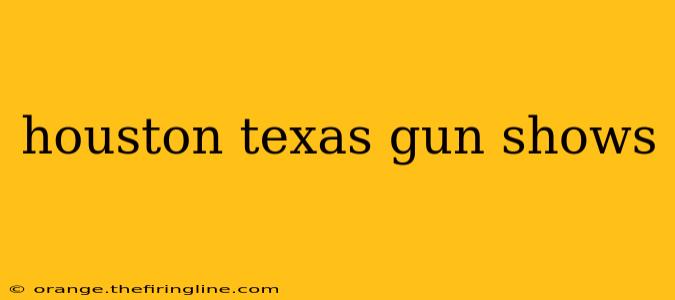 houston texas gun shows